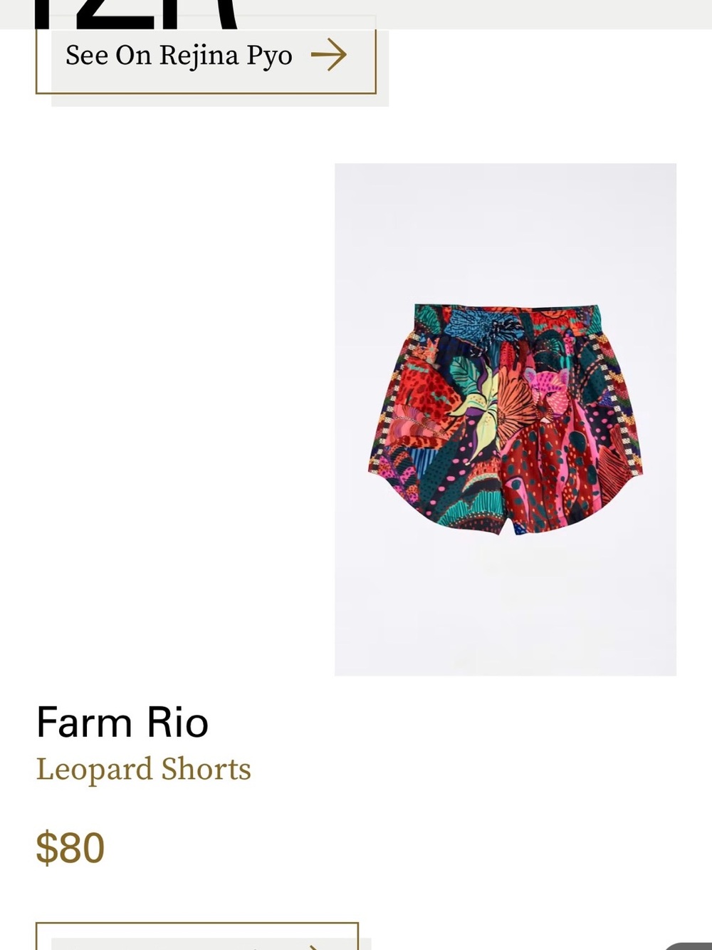 FARM Rio High-Waisted Black Leopard Drawstring Athletic Shorts - Picture 4 of 8
